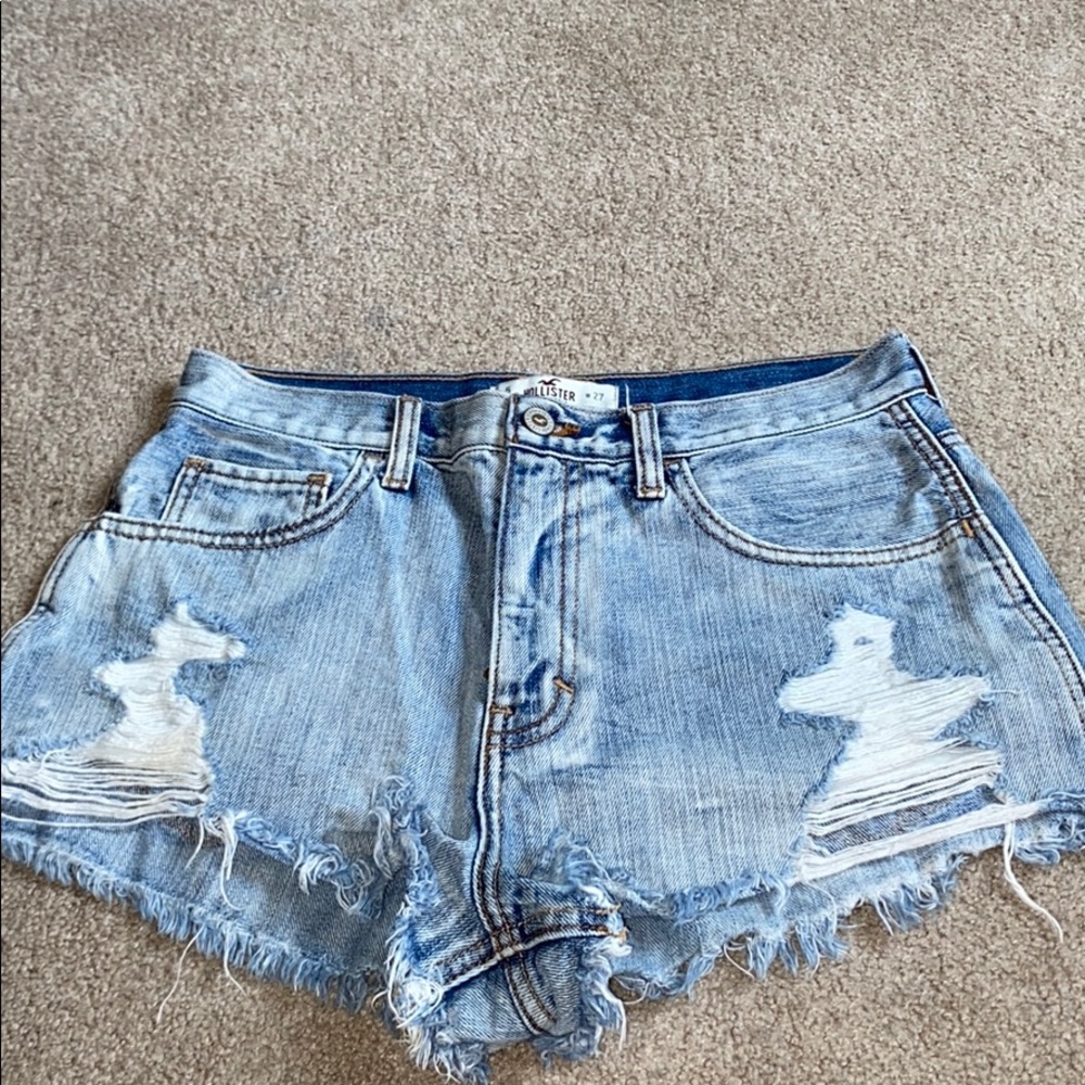 ripped jean shorts